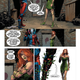 Poison Ivy and Harley Quinn discussing what to do now that the zombies have broken loose.
